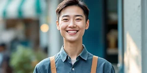 코로나19 피해 소상공인 새출발기금 받고 기뻐하는 소상공인